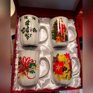 Vintage* 80s Royal Moda 4-cup Porcelain ACE Gift Collection